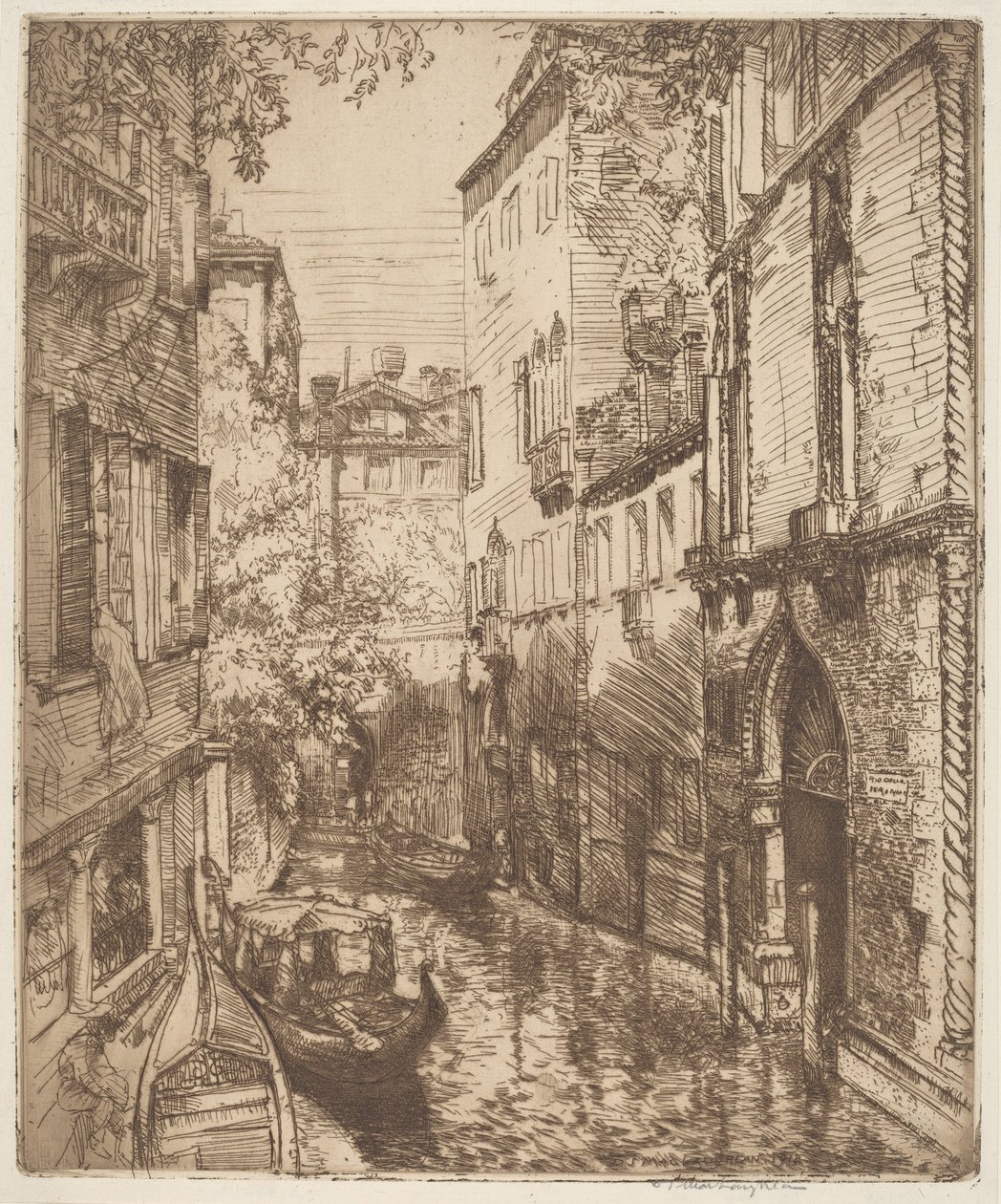 威尼斯Rio delle Verona，威尼斯 作者 唐纳德·肖·麦克劳伦