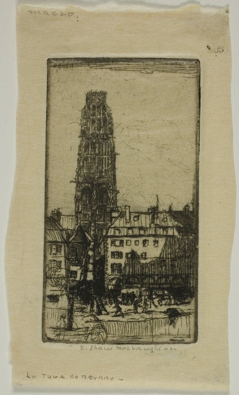 Tour de Beurre，鲁昂 作者 唐纳德·肖·麦克劳伦