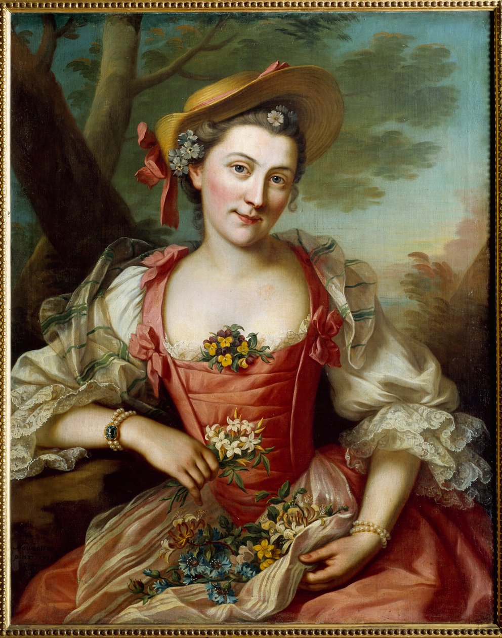 Donatien Honotte (1707-1785) 18 世纪第戎，美术博物馆的女性肖像画 作者 多纳特·诺诺特（Donat Nonotte）