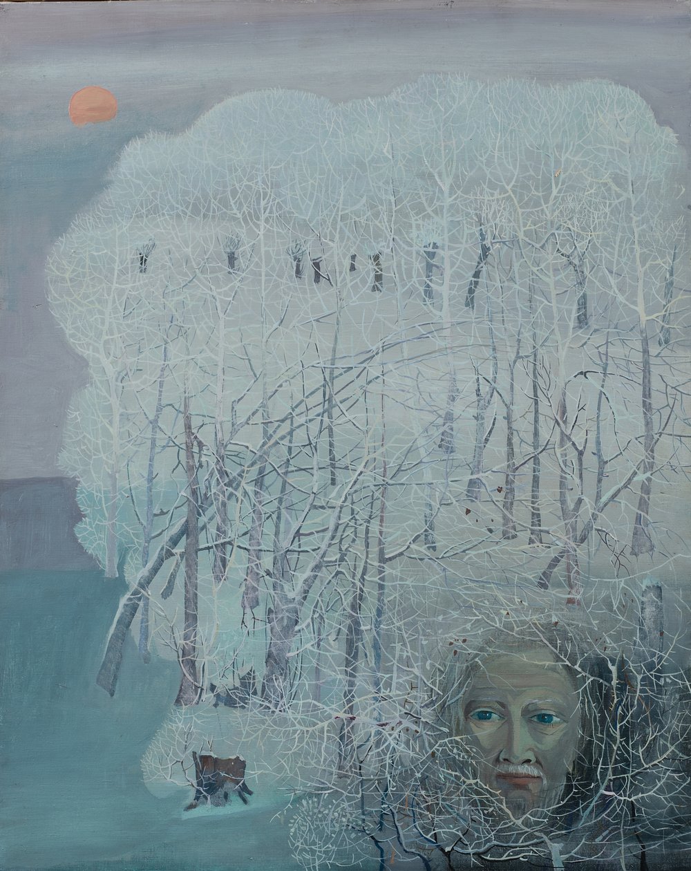 加拉韦纳先生（莱姆冰），我的父亲，约 1968 年（布面油画） 作者 多纳泰拉·梅洛