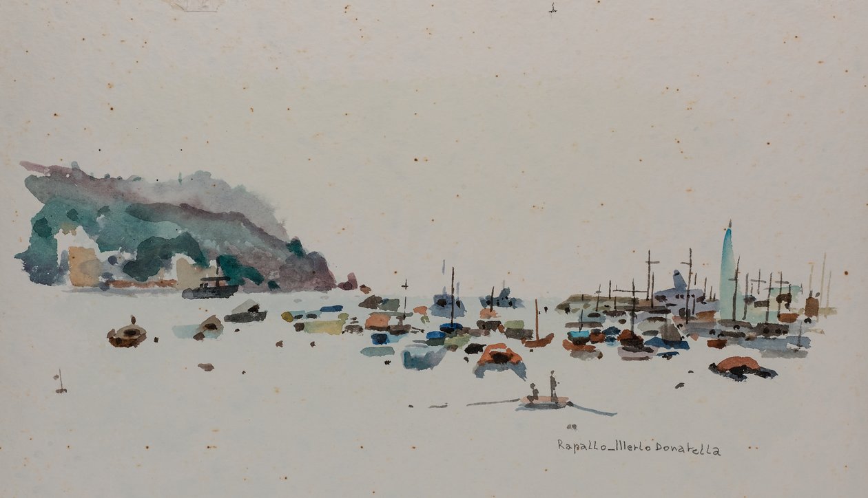 拉帕洛，约 1979 年（纸面水彩画） 作者 多纳泰拉·梅洛