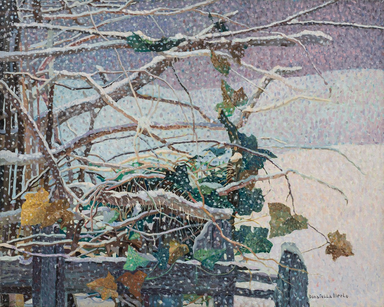 雪落，c.1987（布面油画） 作者 多纳泰拉·梅洛