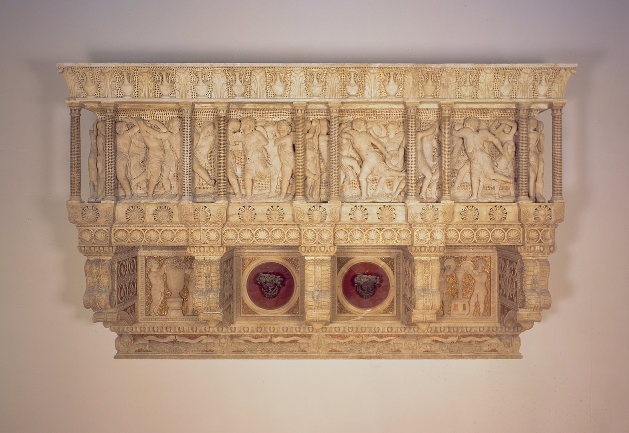 Cantoria，c.1433-39（大理石和青铜） 作者 多纳泰洛