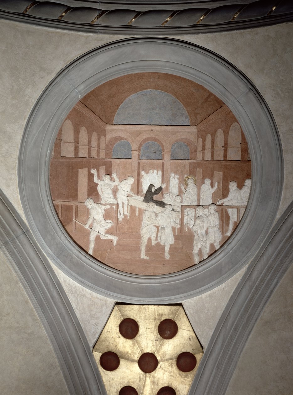 Drusiana，spandrel圆牌，1425（石膏） 作者 多纳泰洛