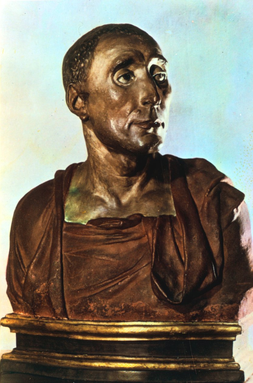 Niccolo da Uzzano的半身像，c1430年代 作者 多纳泰洛