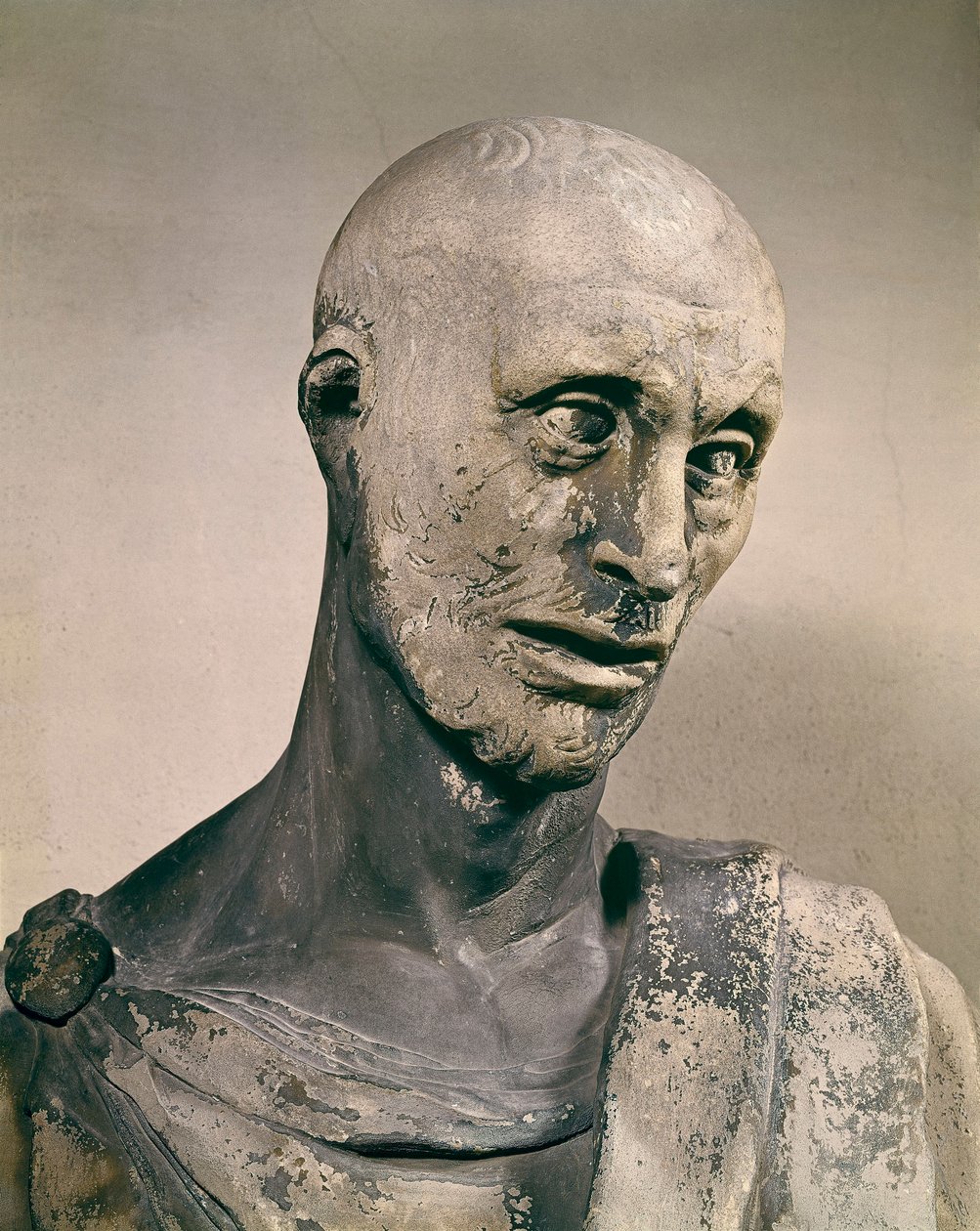 "" Le prophete Habacuc (Habaquq, Habakuk, Habakkuk, Abakouk, Havakuk) ""Sculpture en marbre de Donato de Betto Bardi dit Donatello (1386-1466) 1427-1436 佛罗伦萨，Museo dell