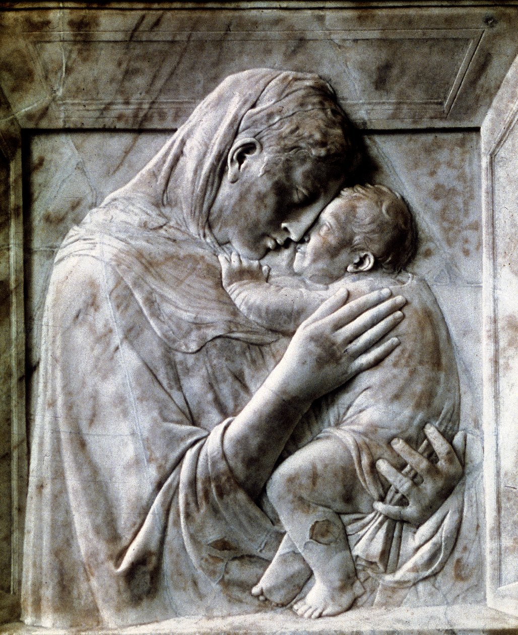 圣母玛利亚（Piazzi Madonna Virgin and Child），1420-1430年代 作者 多纳泰洛