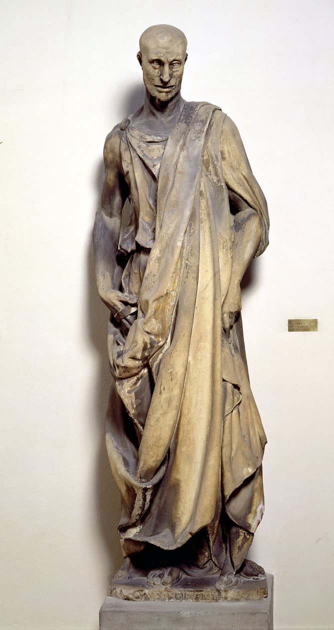 先知哈巴谷（Lo Zuccone）c.1423-36（大理石） 作者 多纳泰洛