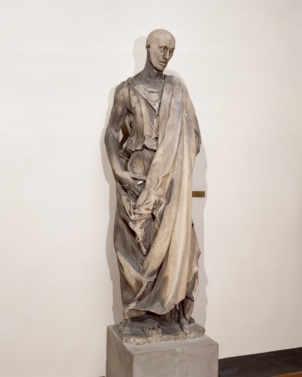 先知哈巴谷（Lo Zuccone），c.1423-36（大理石） 作者 多纳泰洛