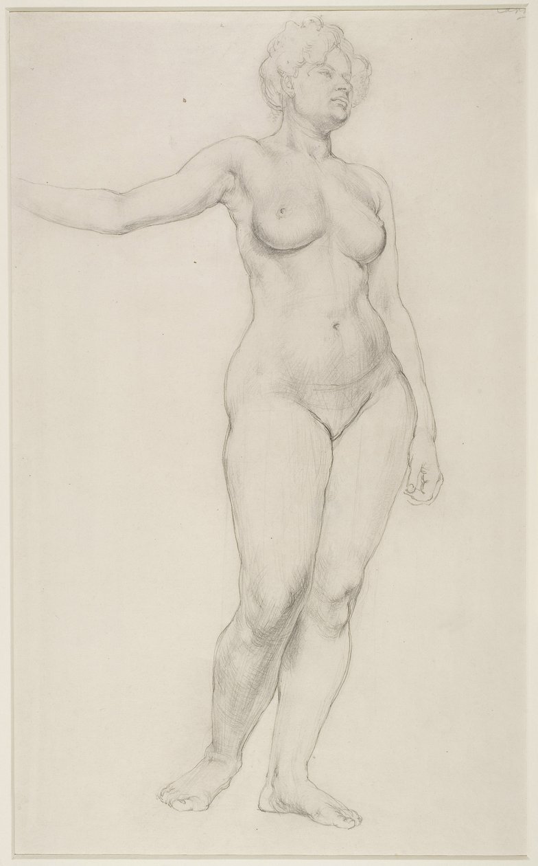 站在女性裸体，1914年 作者 多拉·卡灵顿