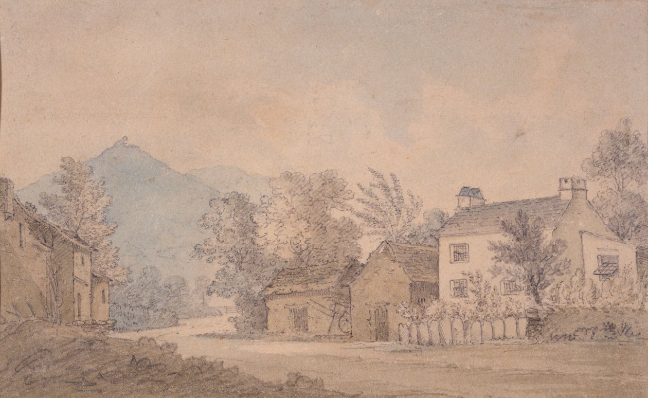 Dove Cottage，Grasmere，c.1806（纸上写着） 作者 多拉·华兹华斯（Dora Wordsworth）