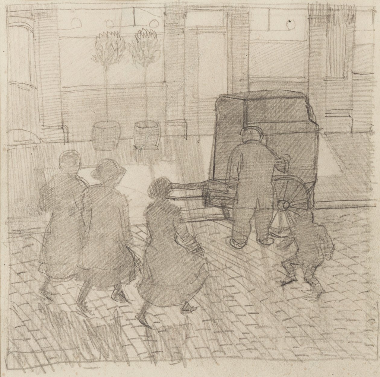 Organ Grinder，c.1914 作者 多拉·卡灵顿