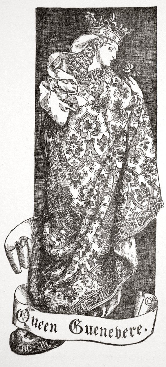 格尼维尔女王》，1905年。   作者 多拉·柯蒂斯（Dora Curtis）