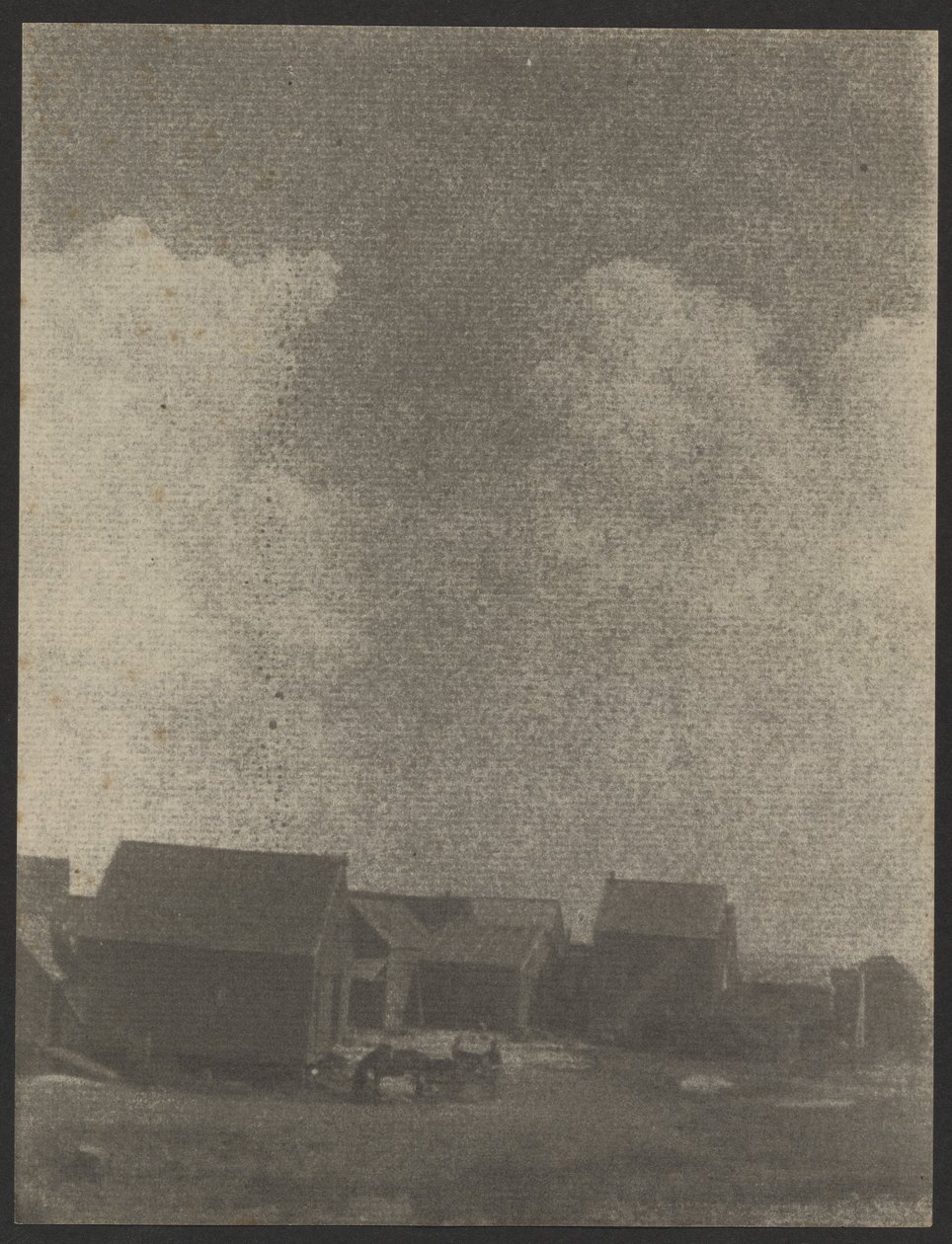 [带马车的农场建筑] 作者 多丽丝·乌尔曼（Doris Ulmann）