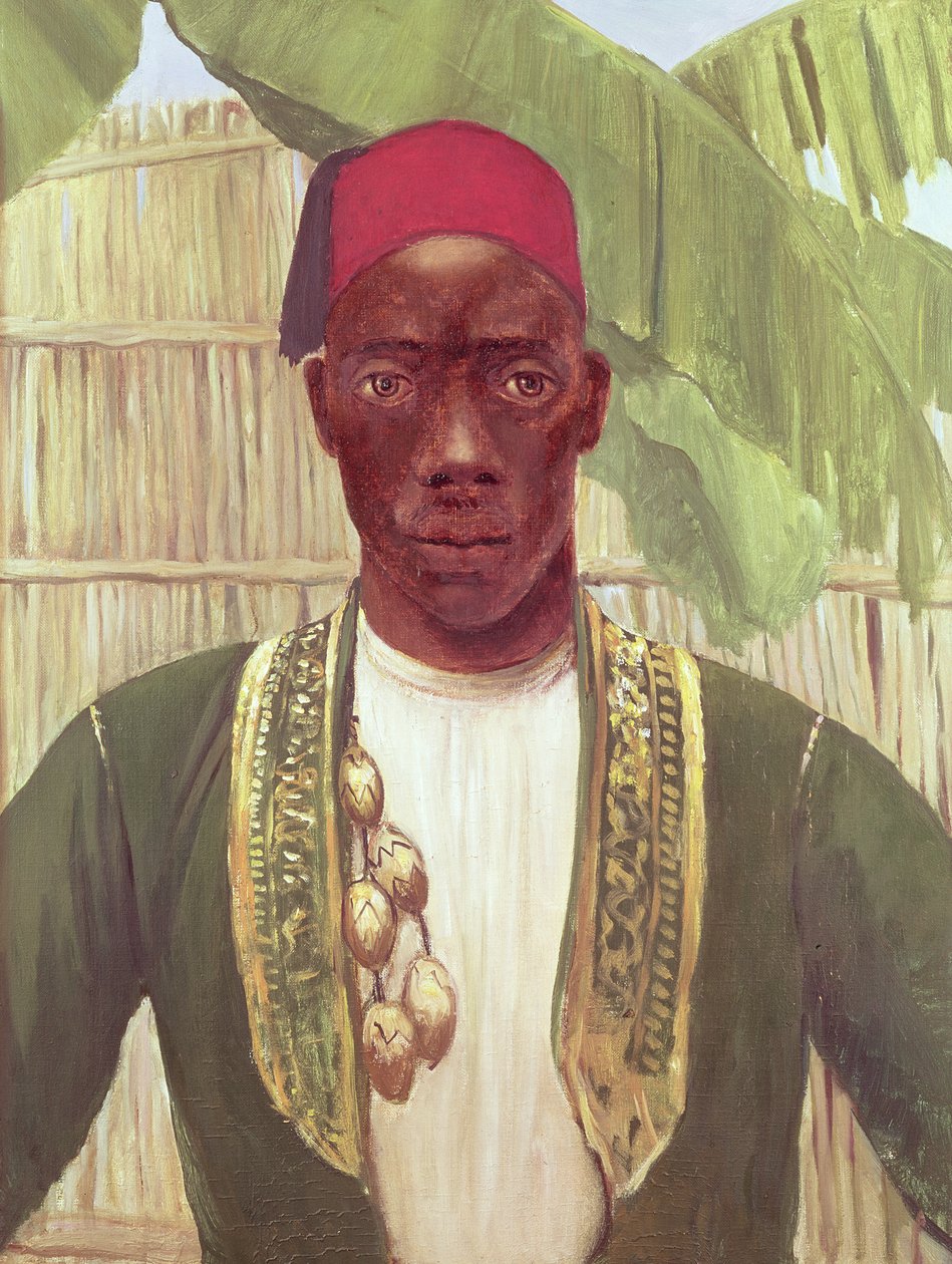 Buganda国王Mutesa，来自一张照片 作者 多萝西·斯坦利（Dorothy Stanley）