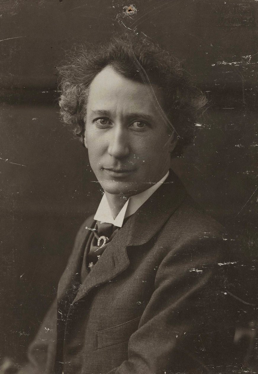 钢琴家和作曲家Emil von Sauer 1862-1942的肖像，约1905年。 作者 多特蒙德。摄影工作室纽豪斯
