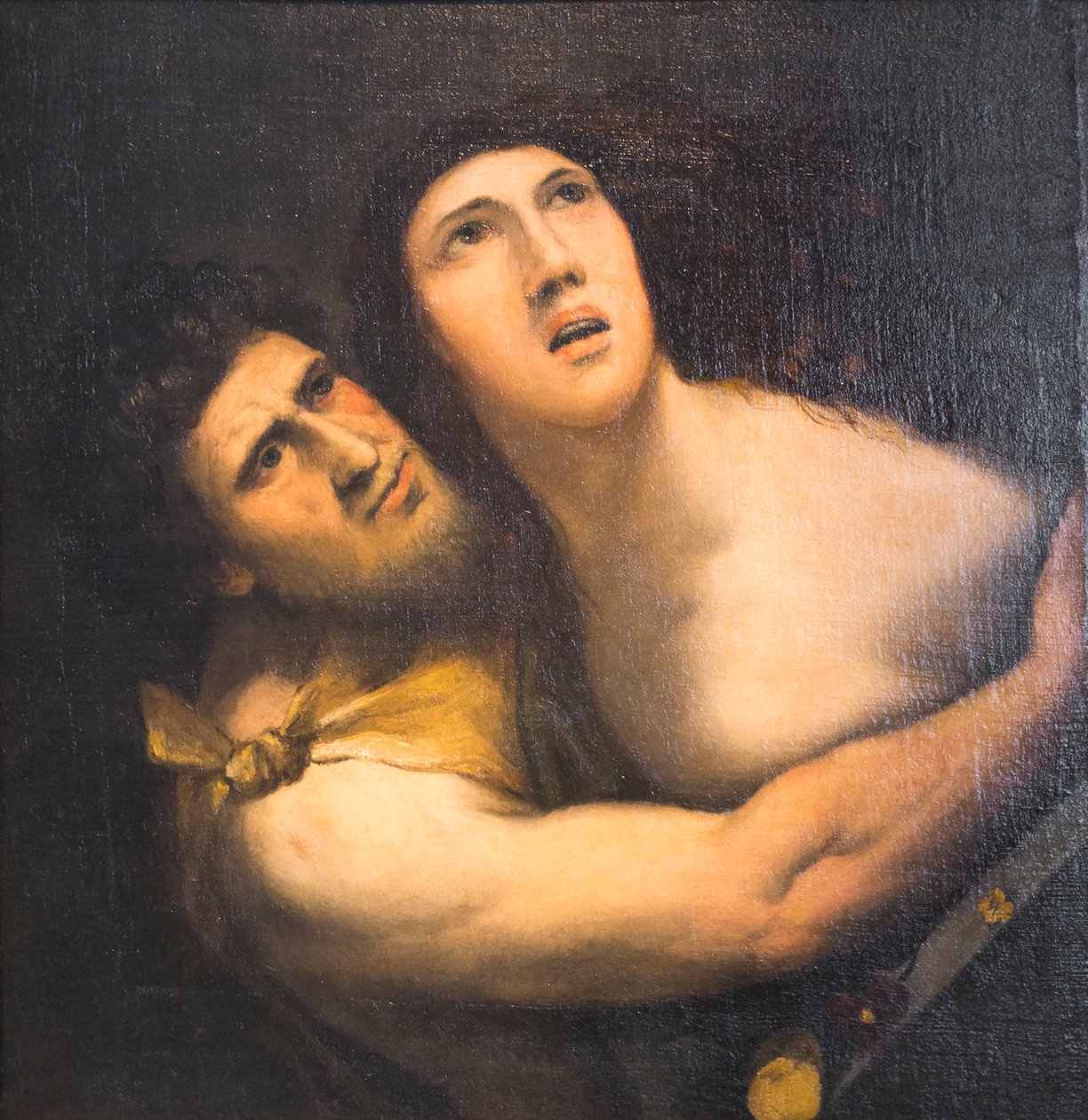 色狼与仙女（布面油画） 作者 Dosso（之后）Dossi