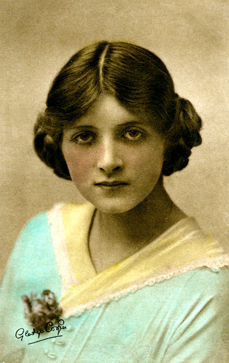 格拉迪斯·库珀（Gladys Cooper）1888-1971年，英国女演员，二十世纪初。 作者 多佛街工作室