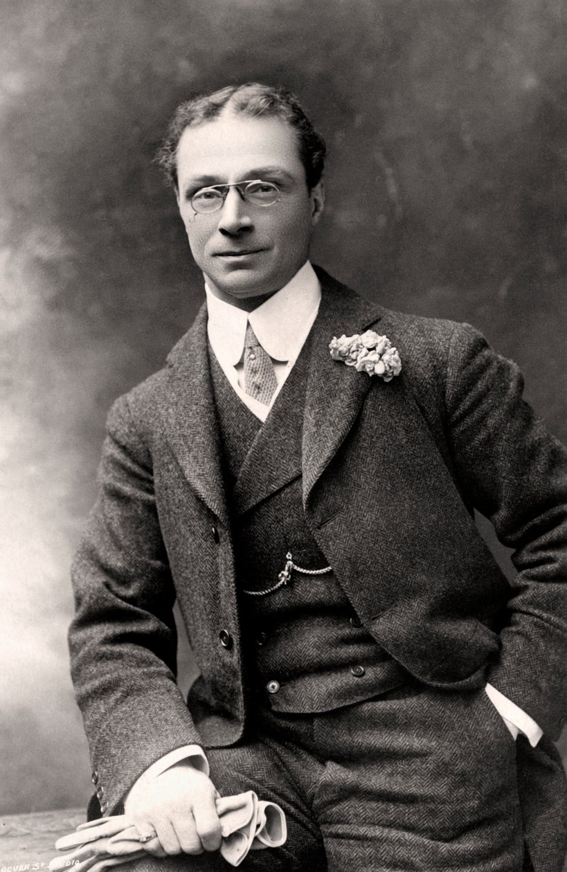 亨特利·赖特（Huntley Wright）1869-1941，英国演员，二十世纪初。 作者 多佛街工作室