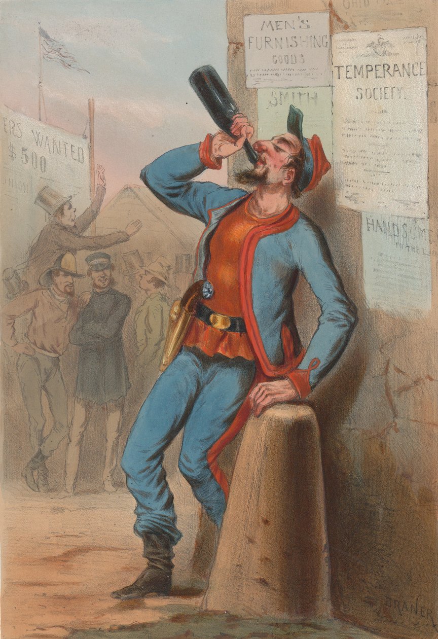 美国1865年--纽约消防队祖尔，1865年。 作者 在上面