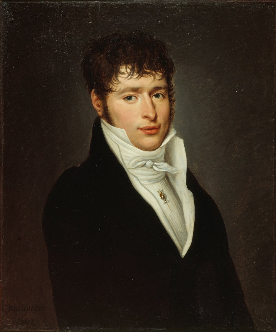 歌手Jean Elleviou的肖像，1769-1842年，1809年。 作者 Désiré Adelaïde Charles Maignen de Sainte Marie