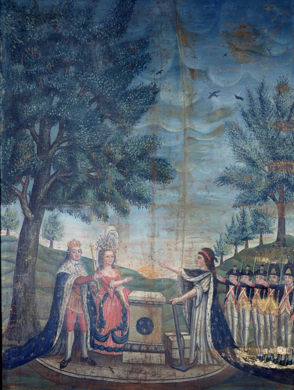 1790年7月14日，在联邦节上，国王，女王，国民和国民警卫队的誓言 作者 杜布瓦
