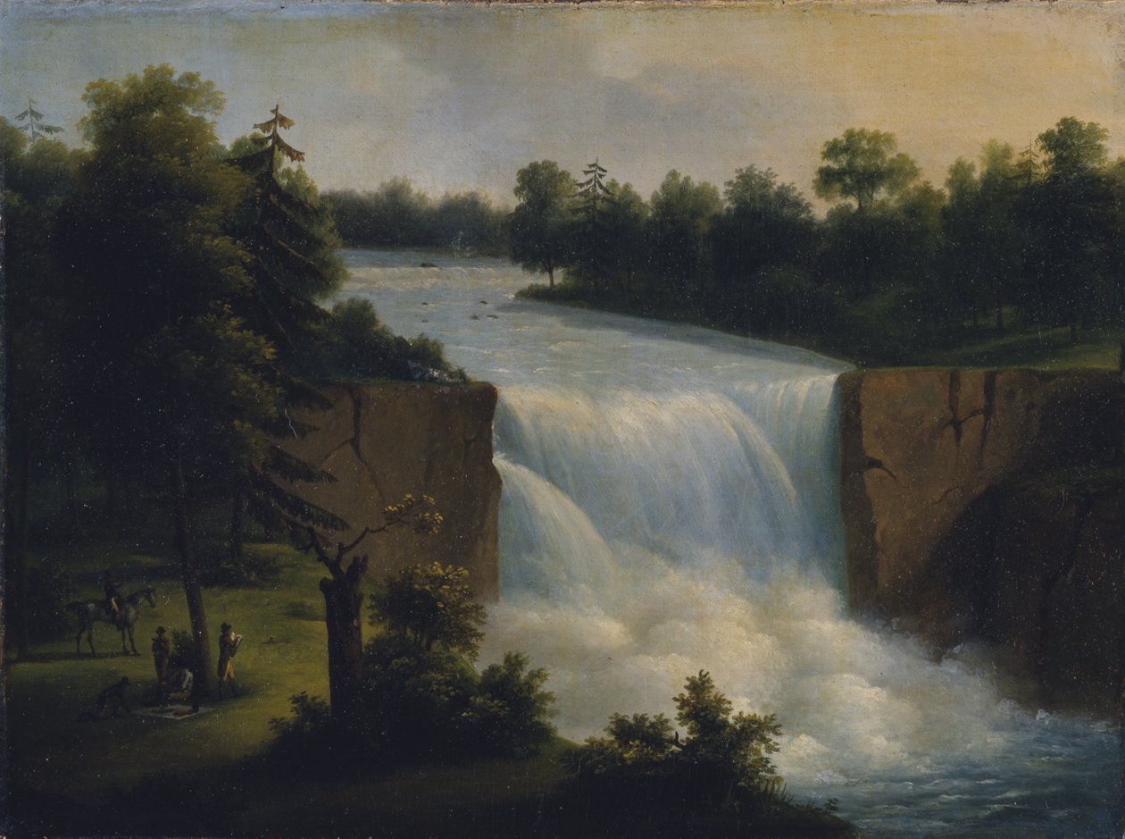 观点的Genessee秋天，罗切斯特，纽约，在1797年，1823年 作者 蒙彭西耶公爵
