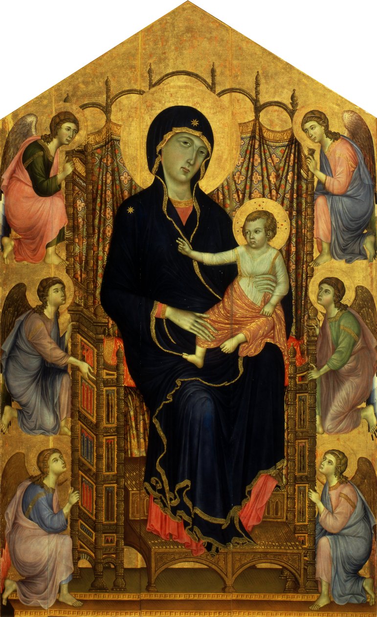 意大利语：Maestà Rucellai Madonna 作者 杜乔·迪·博尼塞尼亚