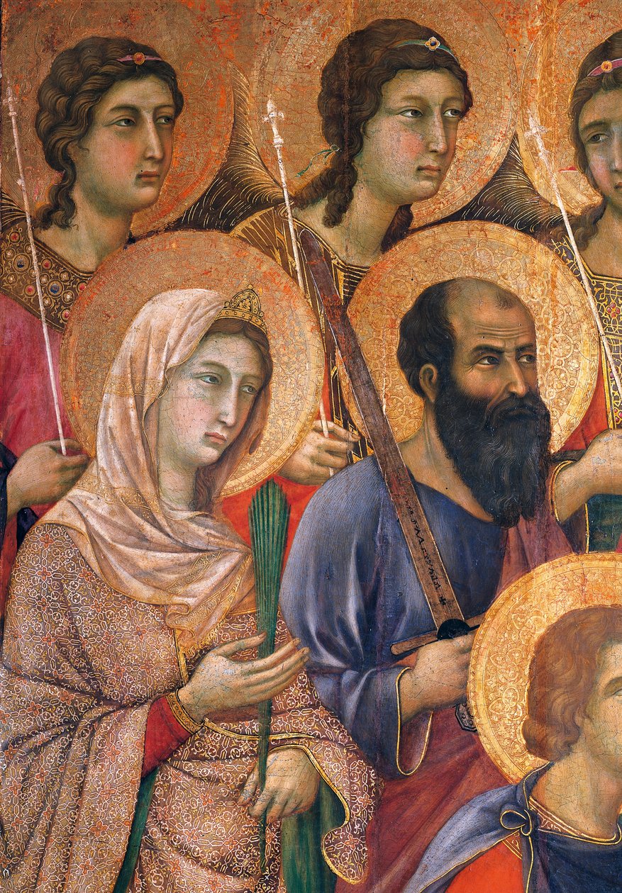 Duccio di Buoninsegna（约1255年-1319年前）在锡耶纳大教堂的Mesta