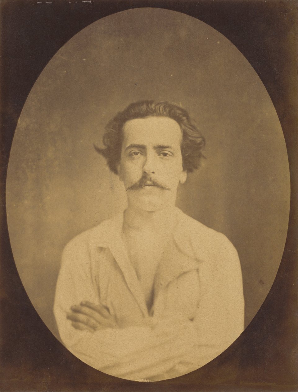 躺着的脸，1854-1856年，1862年印刷。 作者 杜兴·德·布洛涅