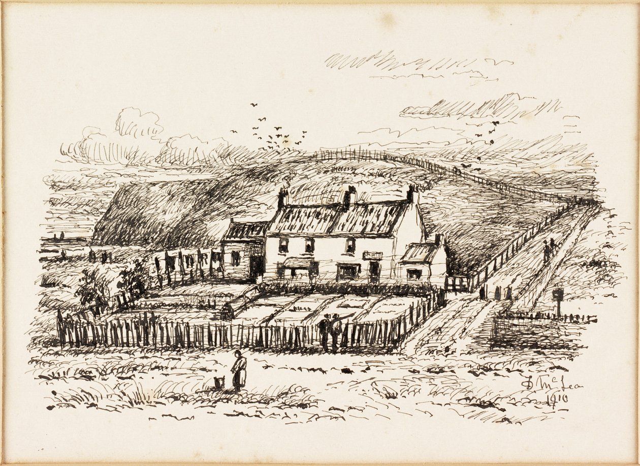 Wash House Hill和Betty Heron&39;s Cottage（纸上墨水） 作者 邓肯·麦克莱