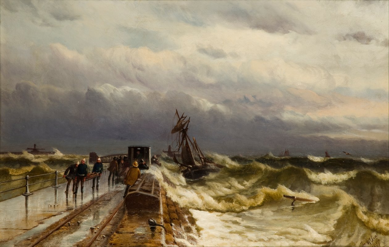 1887年11月28日，1887年，“Jacob Rothenberg”号的残骸 作者 邓肯·麦克莱