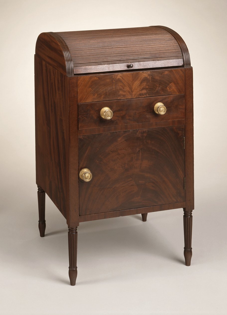 Tambour梳妆台，1795-1810（桃花心木和郁金香杨树） 作者 邓肯·菲菲（Duncan Phyfe）
