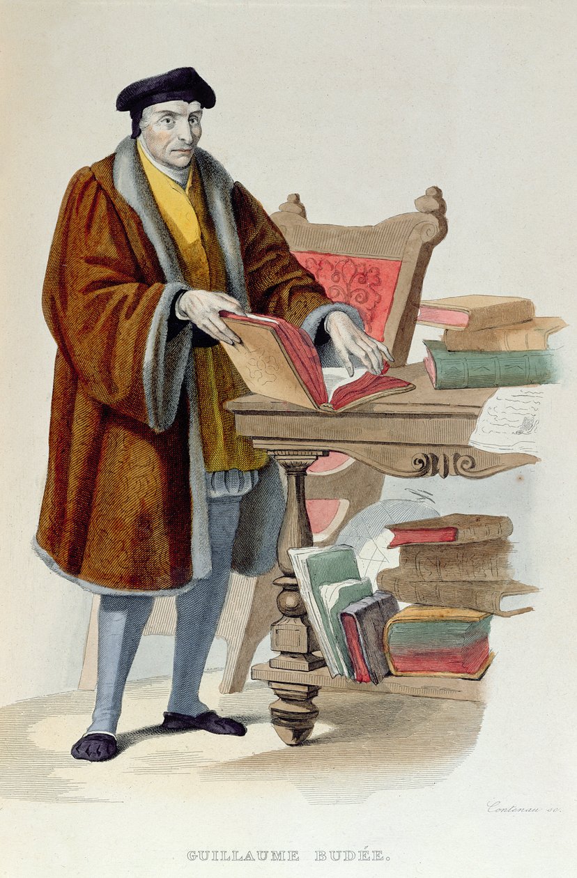 Guillaume Bude，1841年（彩色雕刻） 作者 杜普雷