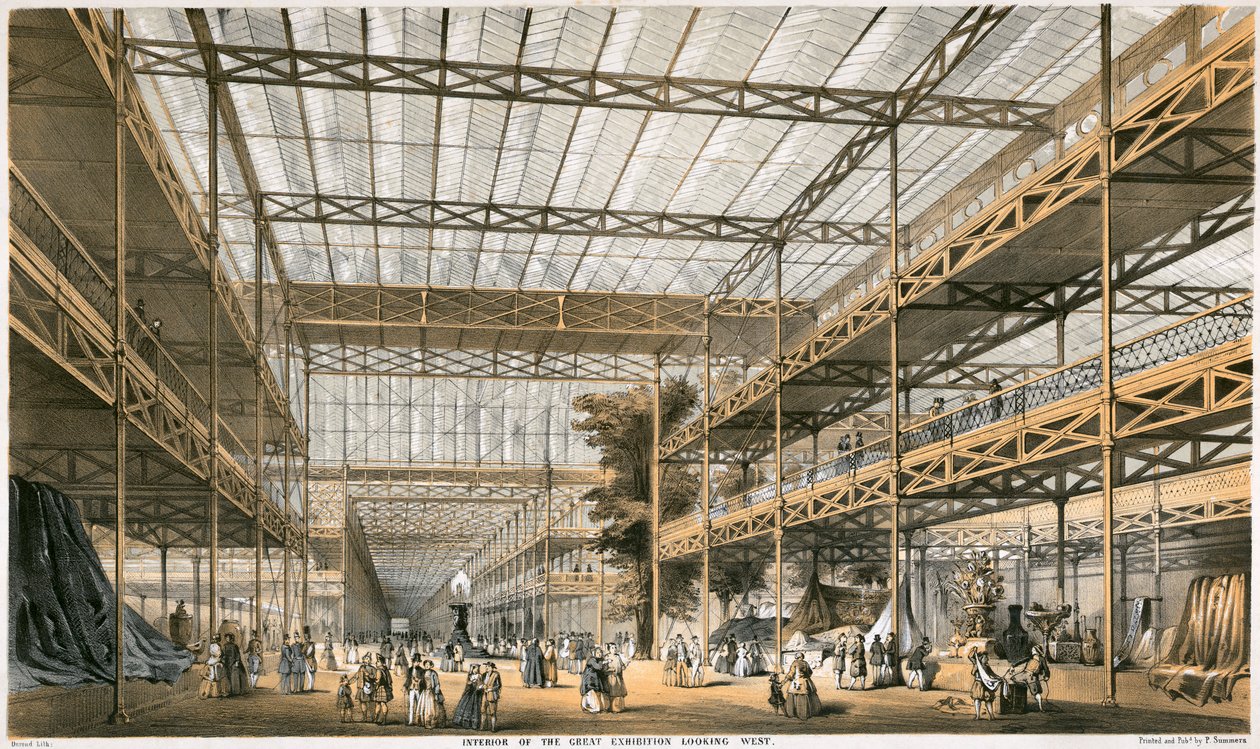 大展览会，水晶宫，海德公园，伦敦，1851年 作者 杜隆