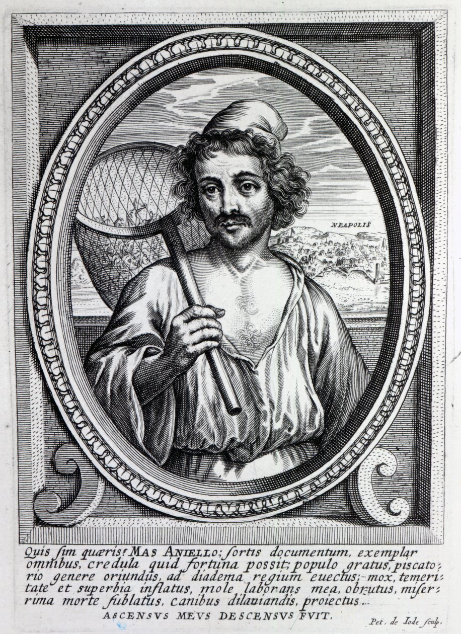 Masaniello，由Petrus de Iode雕刻 作者 荷兰学校