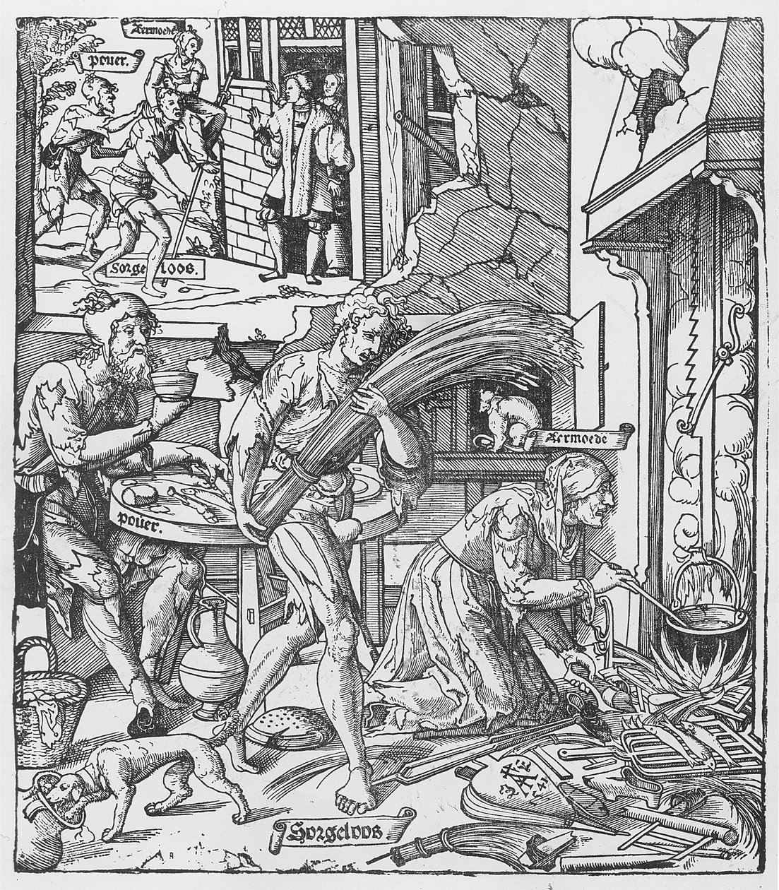 Sorgheloos携带捆，1541年 作者 荷兰学校