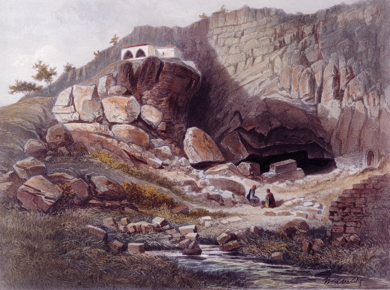 约旦的来源，由Jean Jacottet雕刻（1806-c.1843） 作者 荷兰学校