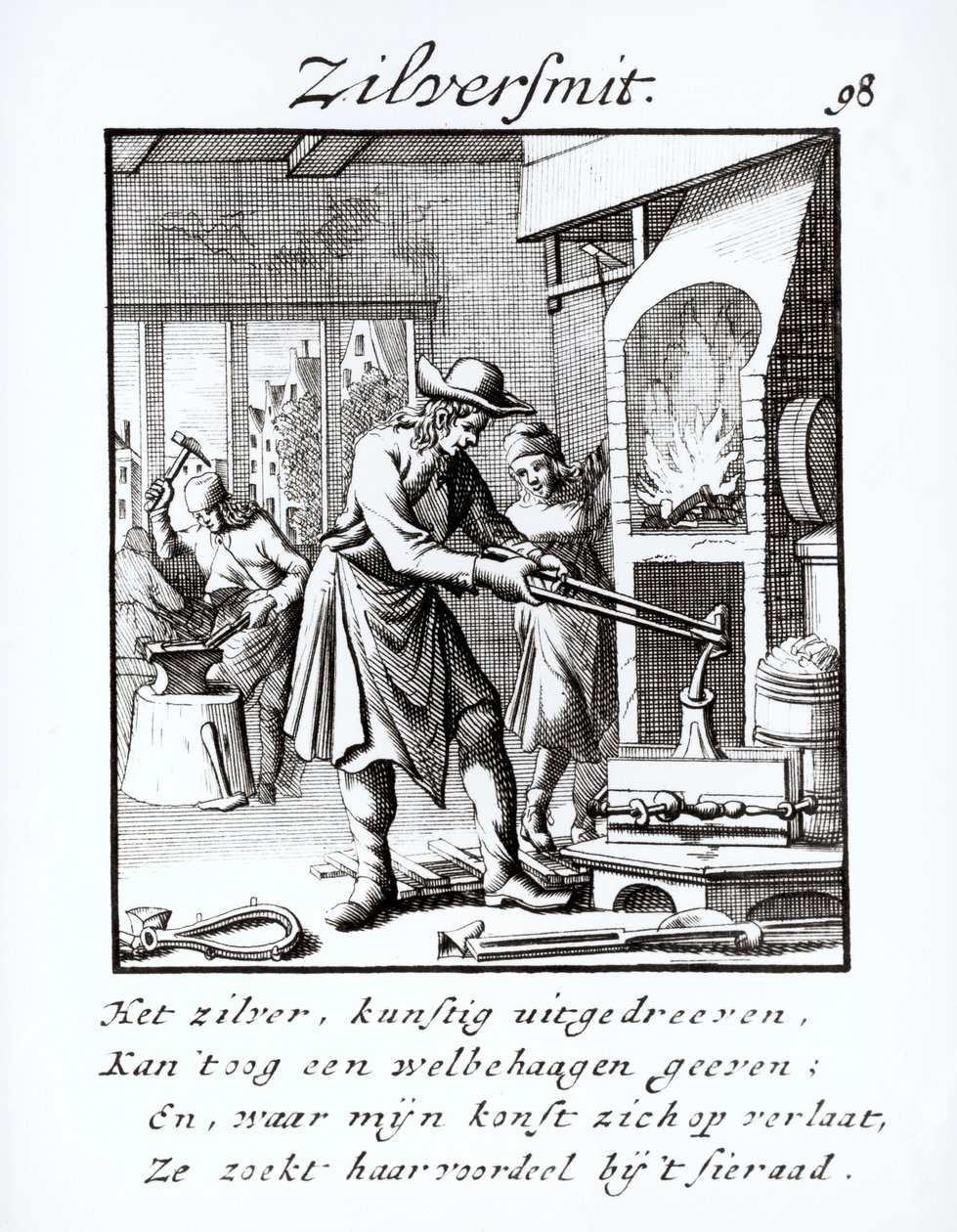 银匠，1718年 作者 荷兰学校