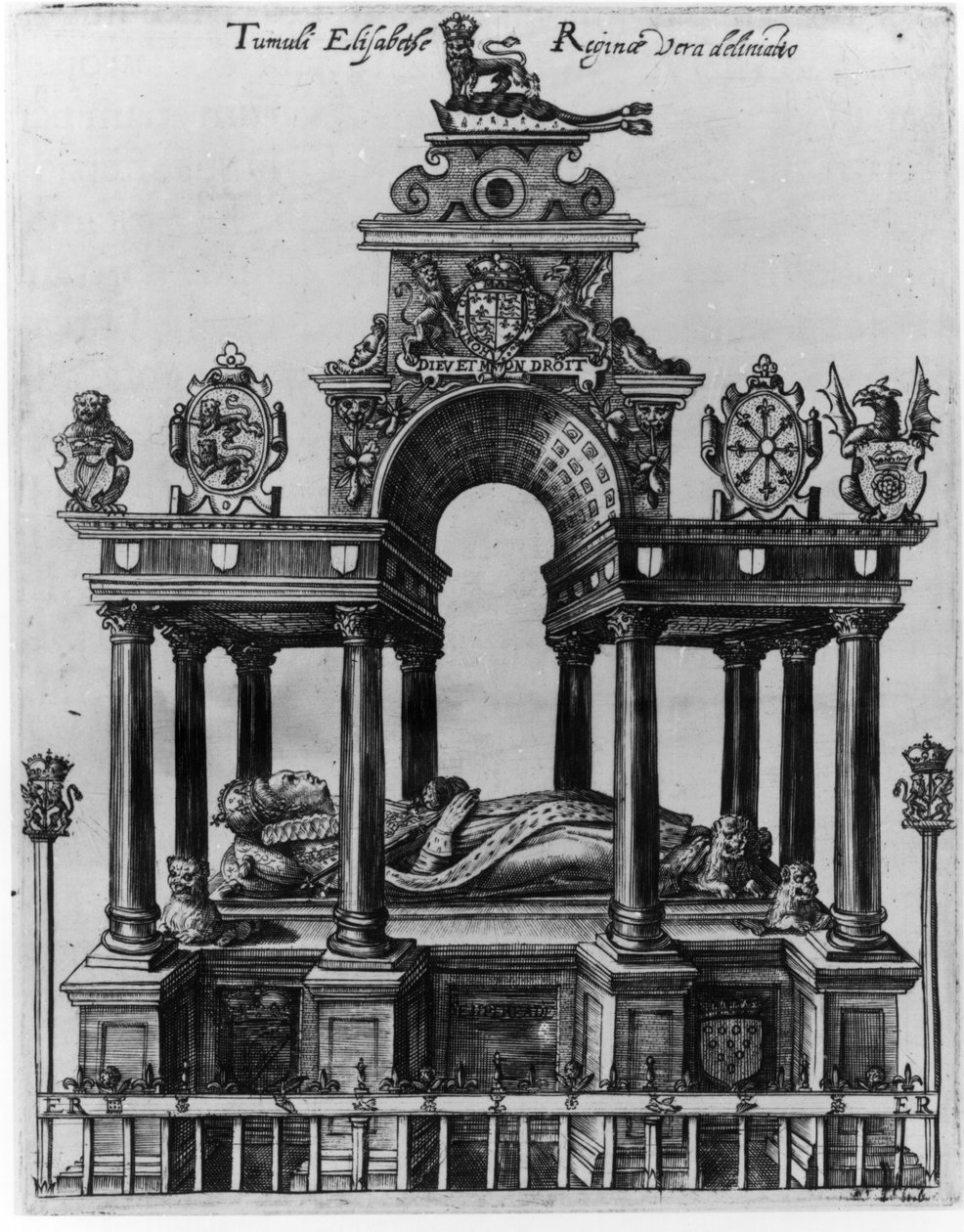 伊丽莎白一世墓，1620年 作者 荷兰学校