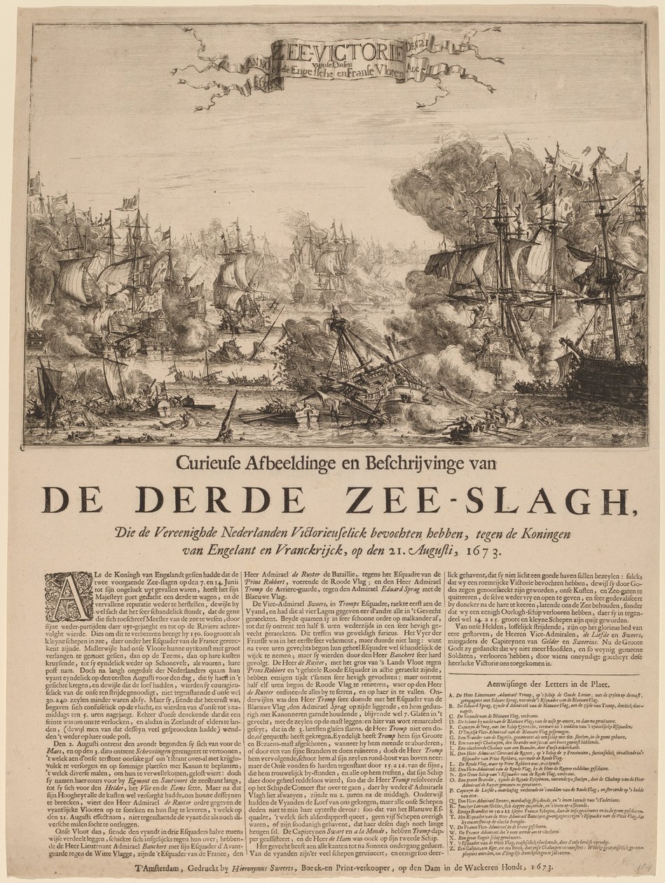 第三次海战》(De Derde Zee-slagh) 作者 荷兰 17 世纪