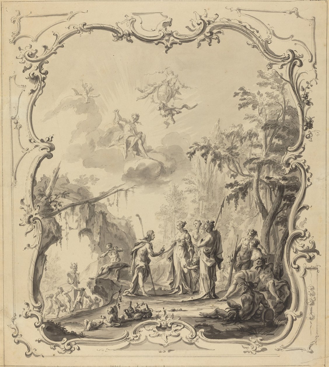 巴黎的审判》（The Judgment of Paris 作者 荷兰 18 世纪