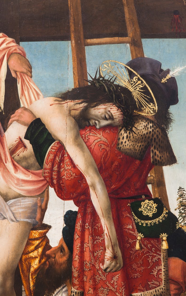 从十字架上下来，1520 年（布面油画） 作者 荷兰学校