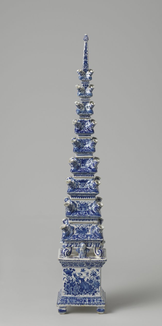 鲜花金字塔，约1710-20（辉石）。 作者 荷兰学校