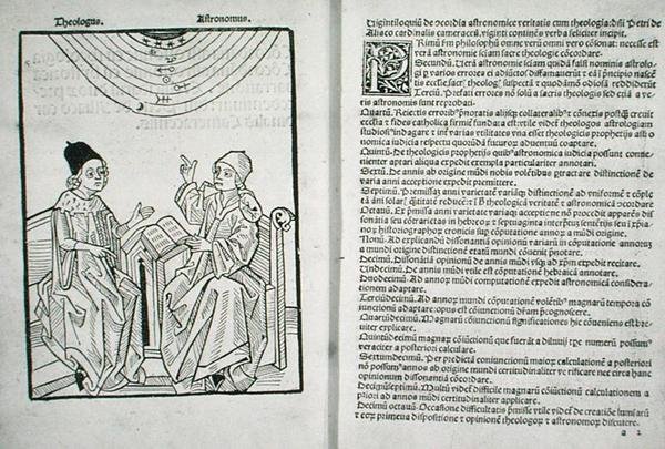Hunterian Bx.3.41 f.1v-2r Concordantia astronomie cum theologia, by Pierre d