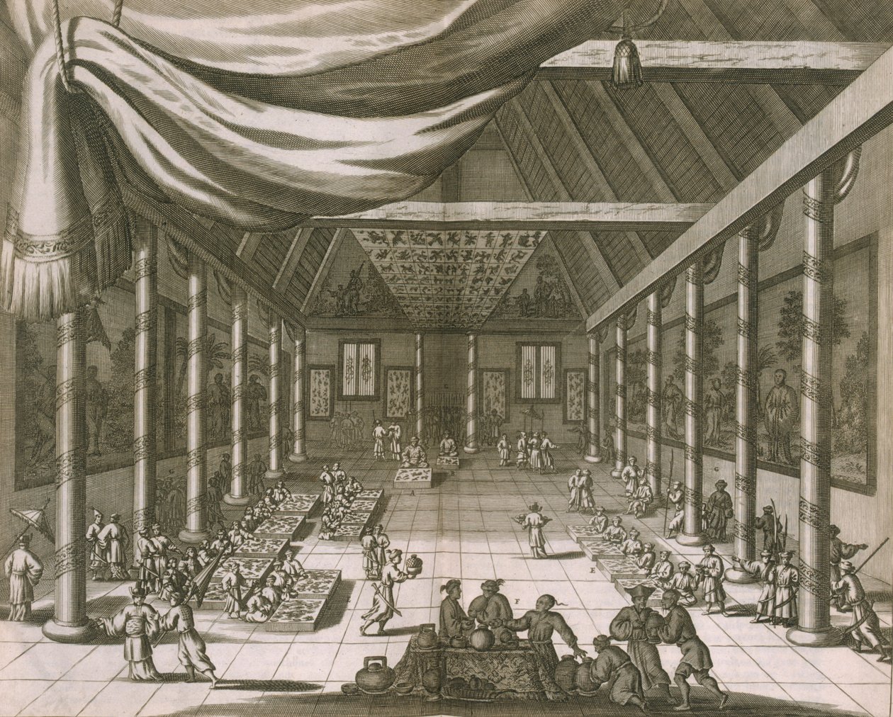 皇宫，北京，1670年 作者 荷兰学校