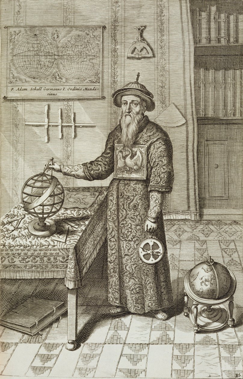 Johann Adam Schall von Bell（1591-1666）来自中国画报Athanasius Kircher（1601-80）1667 作者 荷兰学校