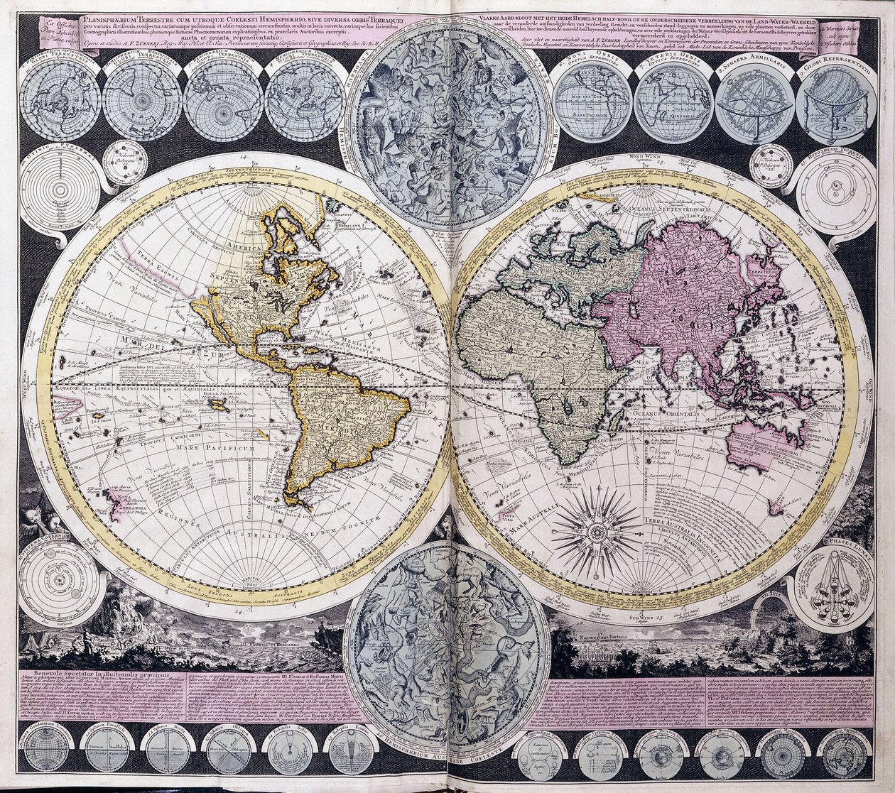 世界地图，约1717年 作者 荷兰学校