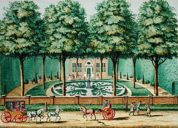 Meervliet，摘自《Het Zeganplant Kennemerlant》，作者Hendrick de Leth和Matthias Brouerius Van Nidek，约1700-1730年出版（彩色版画）。 作者 荷兰学校