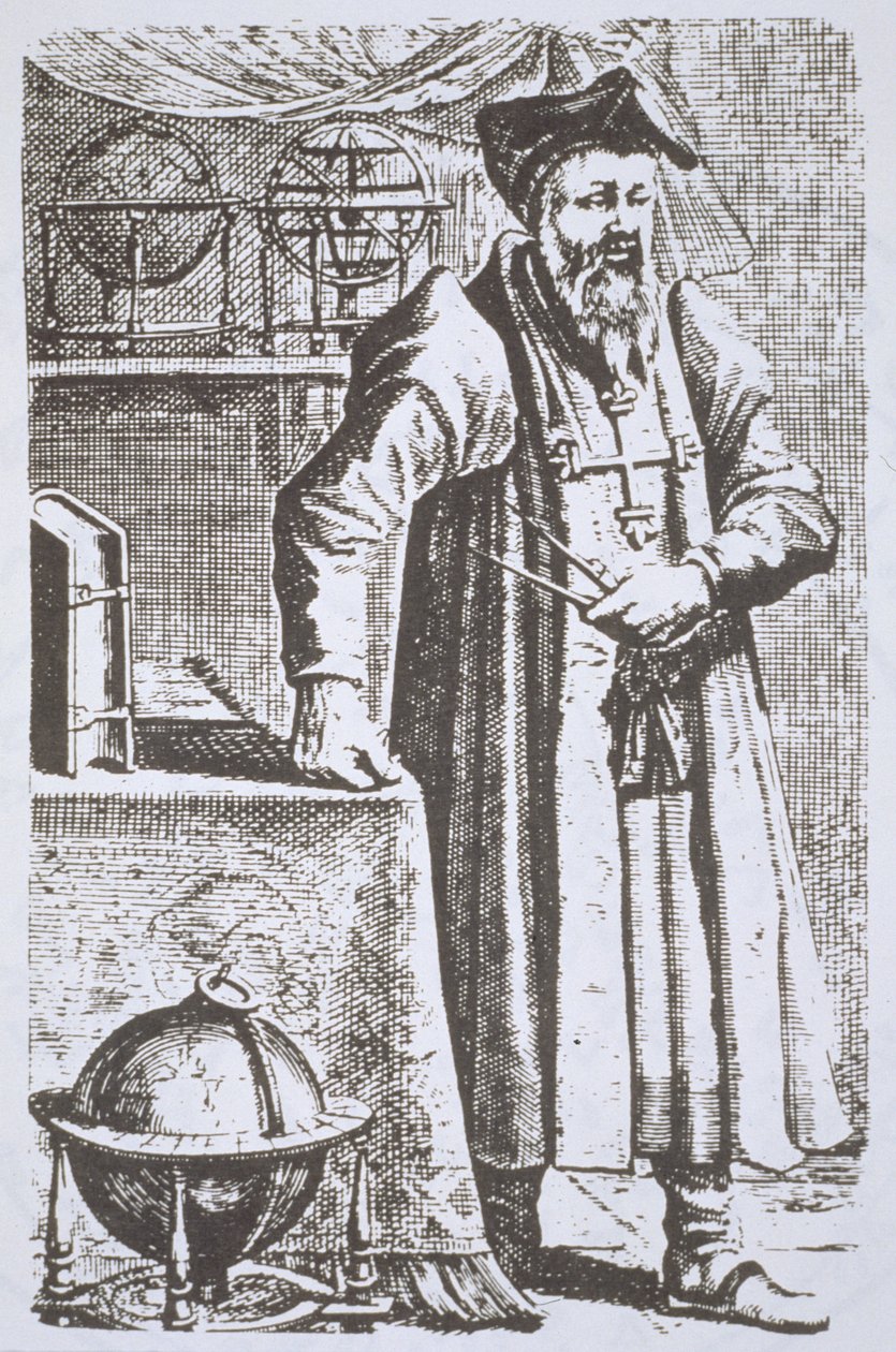 William Postel（1510-81）的肖像，来自他的De Universitate，Leyden，1643年，在19世纪后期出版的“魔法史”中有所体现 作者 荷兰学校